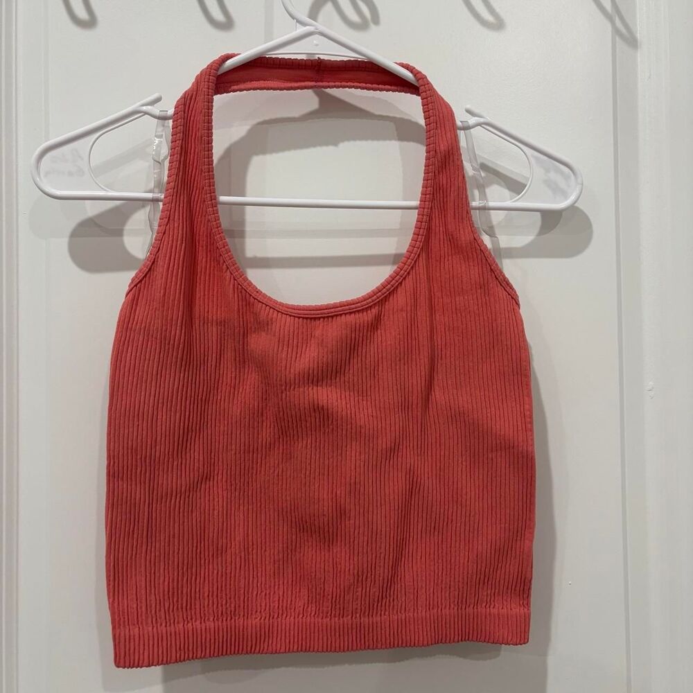 Arizona Women's Orange and Pink Crop-top